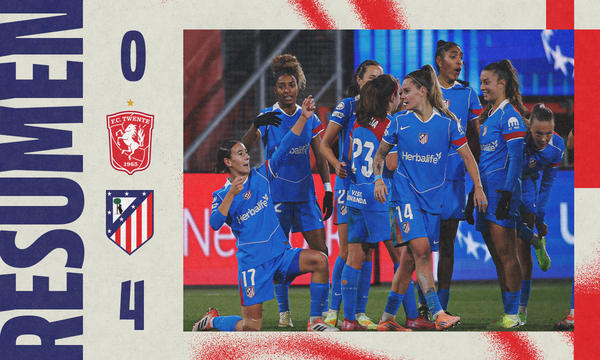 ¡Goleada del Atleti Femenino contra el Twente!